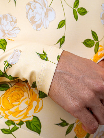 Yellow English Rose Catsuit